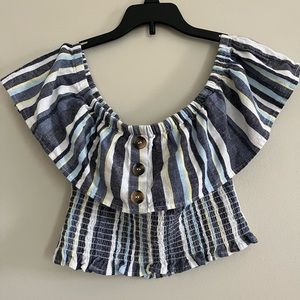 -Cropped Derek Heart Top-